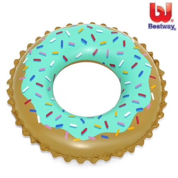 Stor badring för barn Bestway Sweet Donut Mint