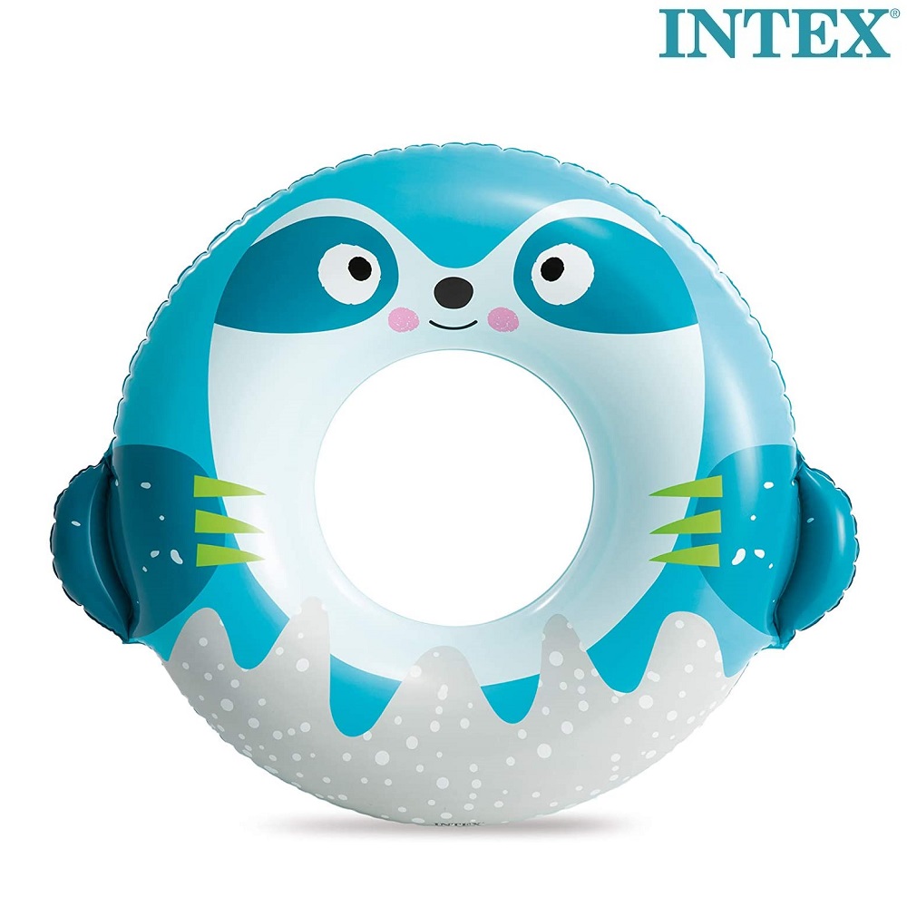 Badring för barn Intex Animal Blue stor