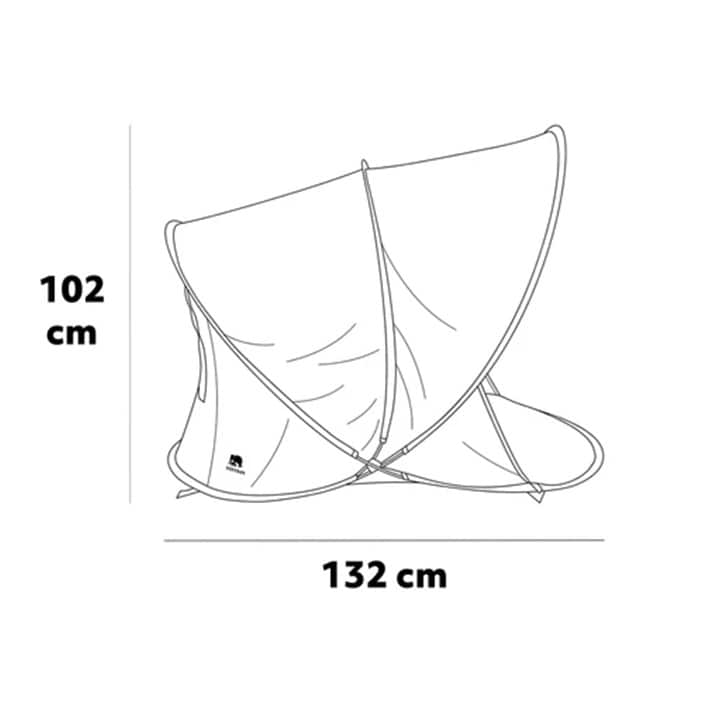 Strandtält - Deryan Pop-up Beachtent XXL Cream