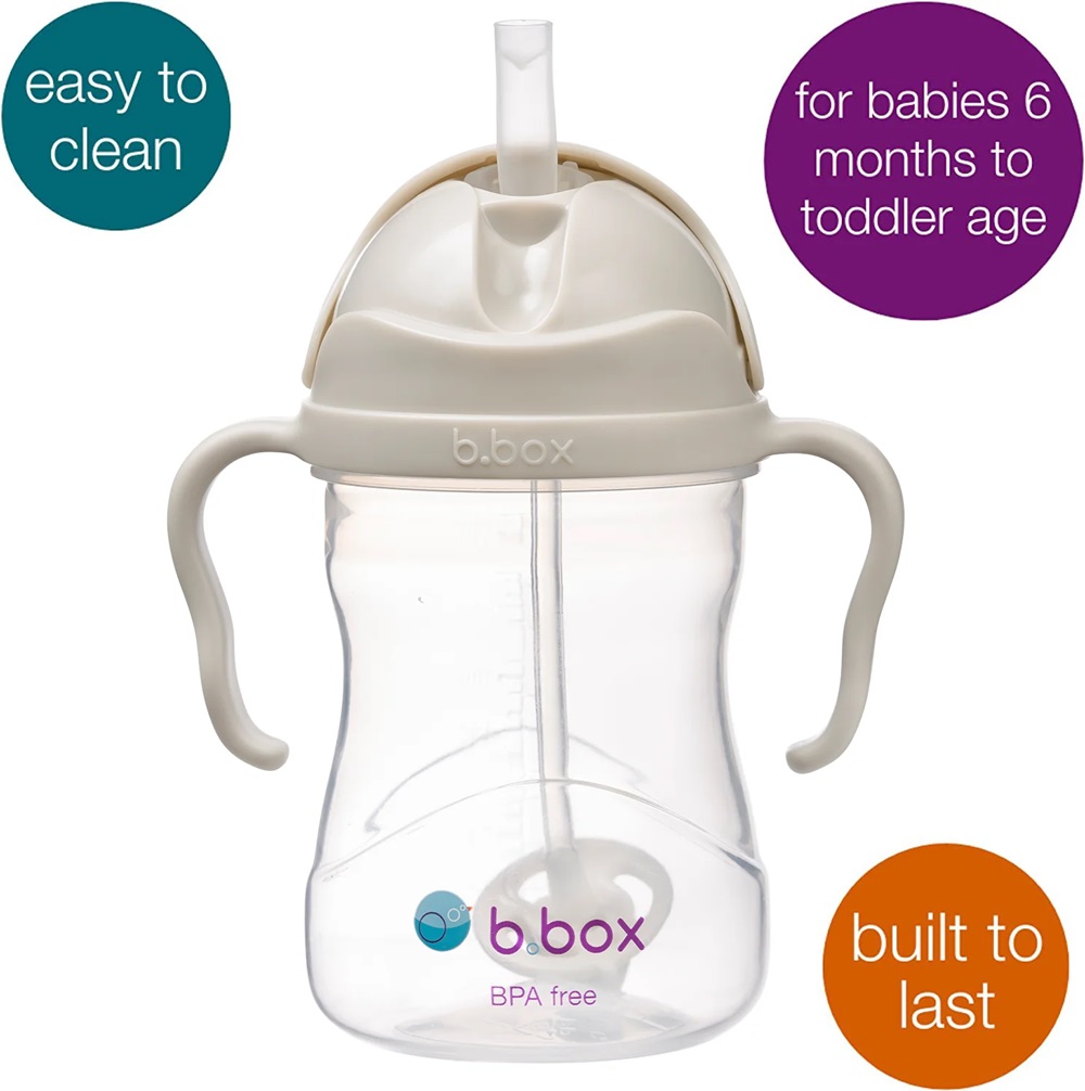 Sugrörsmugg B.box Sippy Cup Latte