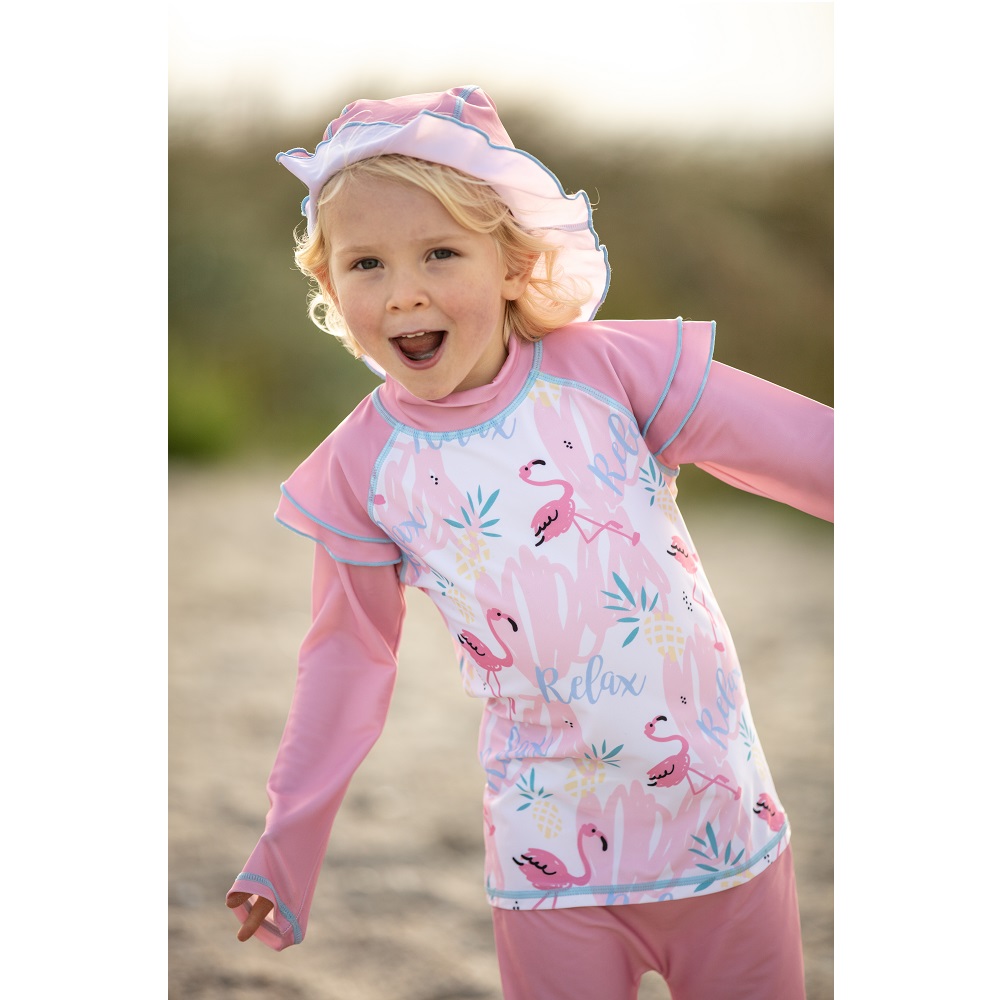UV-dräkt för barn Swimpy Flamingo rosa