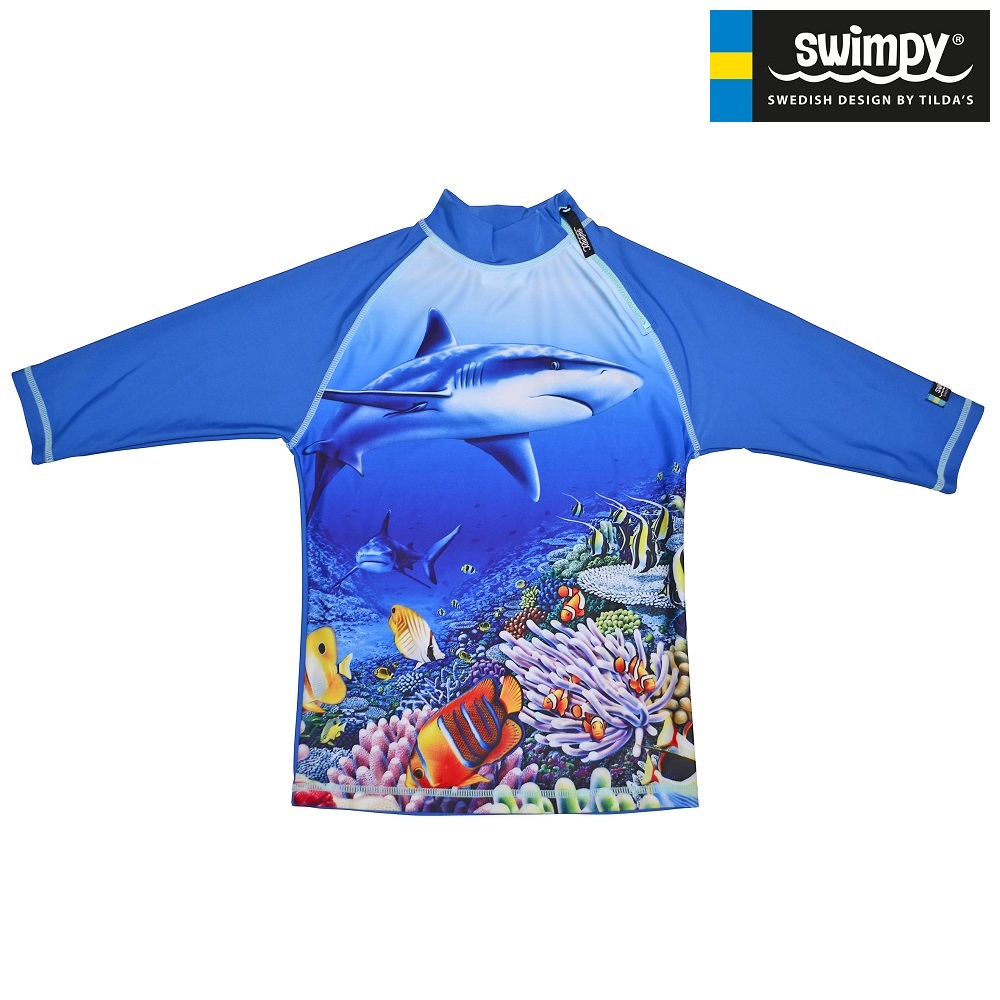 UV-tröja Swimpy Haj blå