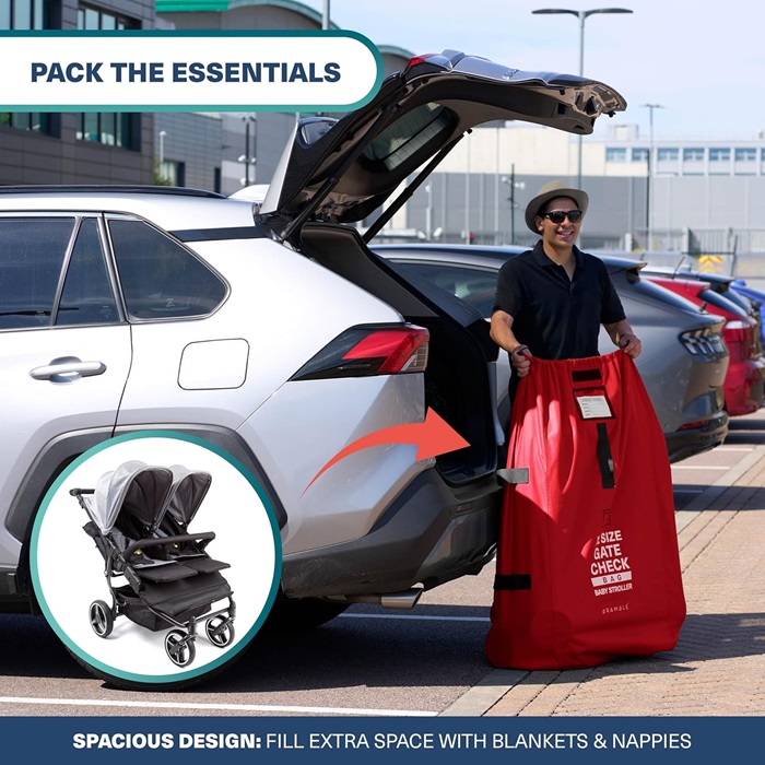 Transportväska till barnvagn - Bramble Pram Bag XL Red