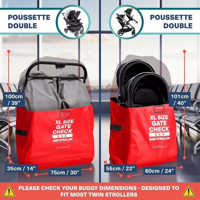 Transportväska till barnvagn - Bramble Pram Bag XL Red