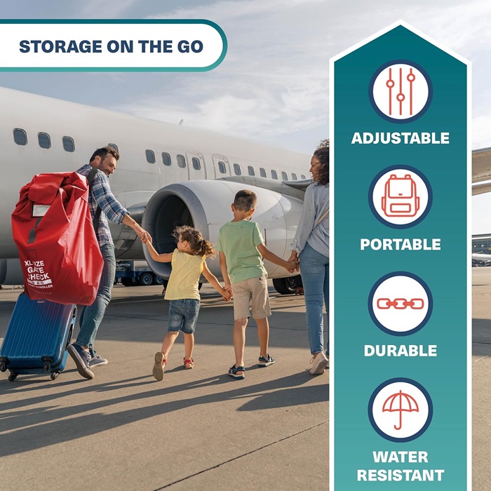 Transportväska till barnvagn - Bramble Pram Bag XL Red