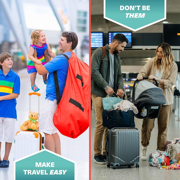 Transportväska till barnvagn - Bramble Pram Bag XL Red