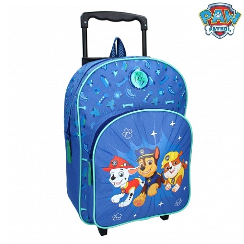 Resväska för barn Paw Patrol Pups On the go Trolley Backpack