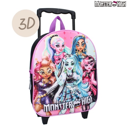 Trolley resväska för barn Monster High Boo Crew