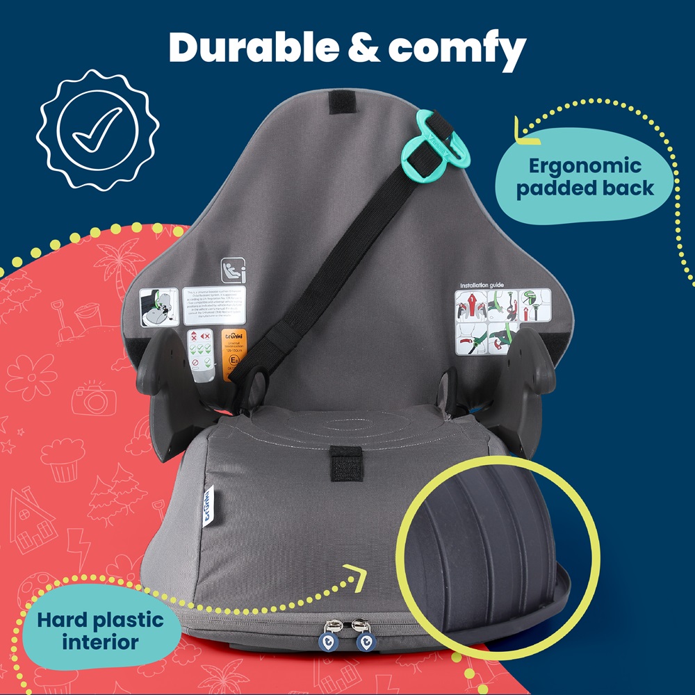 Bälteskudde - Trunki BoostApak Grey Bälteskudde - Trunki BoostApak Grey