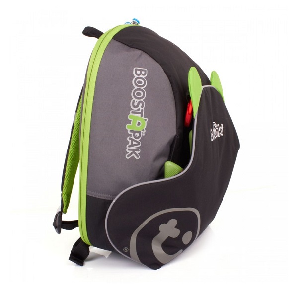 Trunki BoostApak kombinerad bältesstol och ryggsäck grön