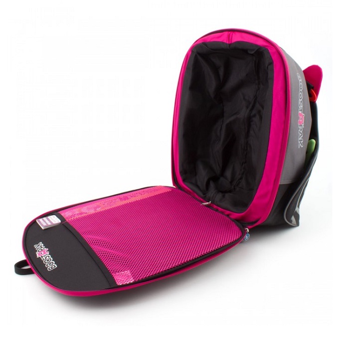 Trunki BoostApak kombinerad bältesstol och ryggsäck rosa