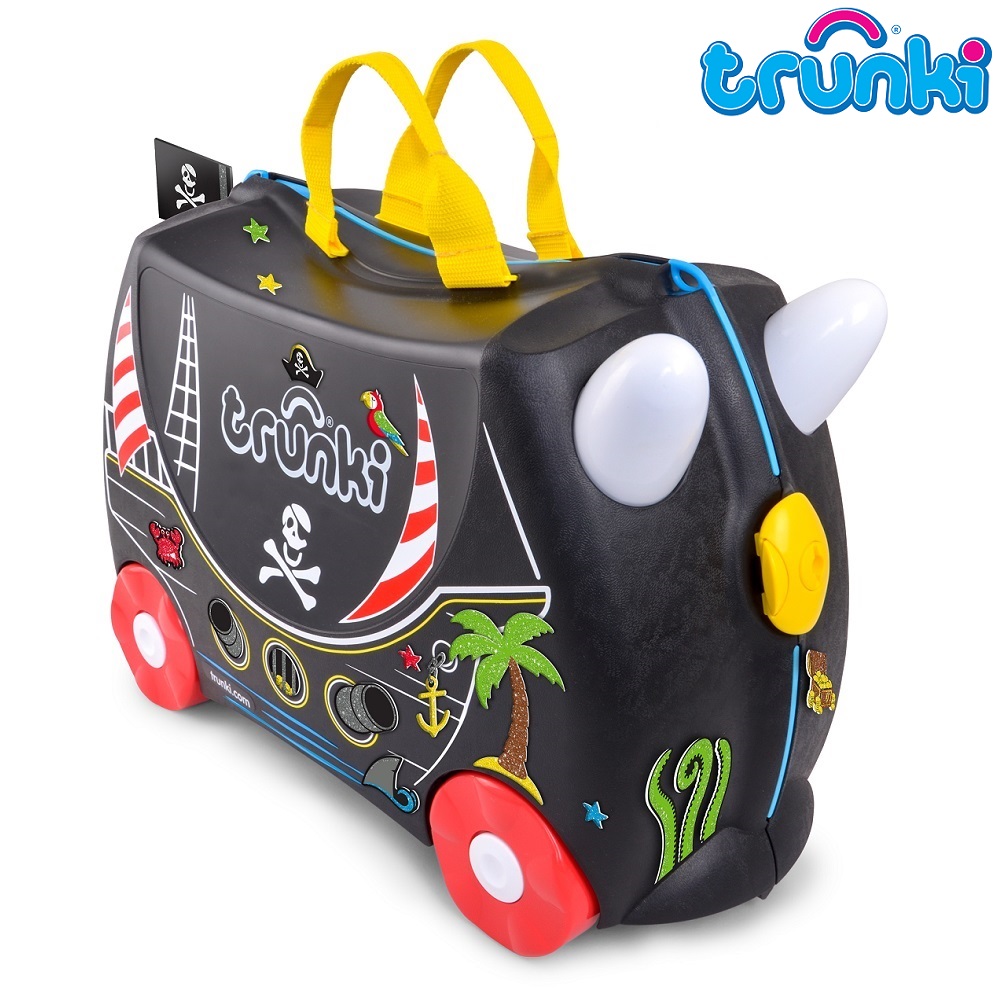 Resväska barn Trunki Pedro Pirate med klistermärken