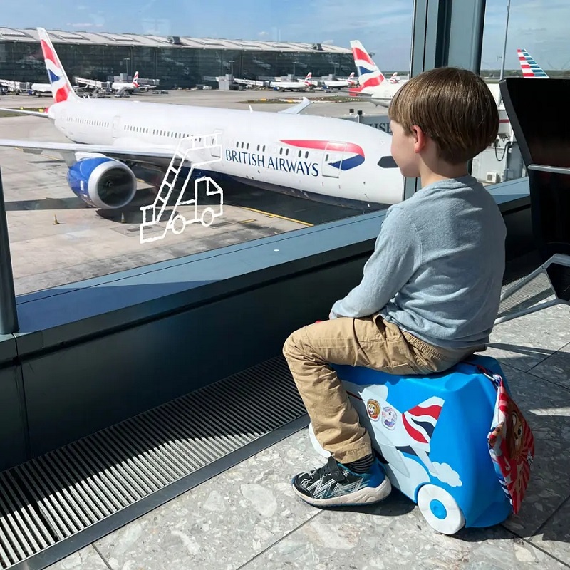 Resväska för barn Trunki Amelia Aircraft