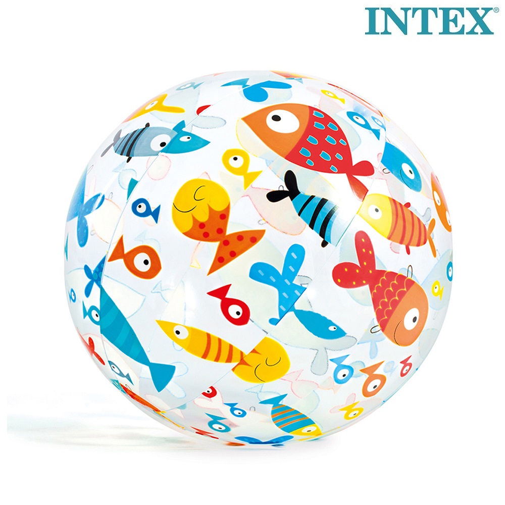 Uppblåsbar badboll Intex Fiskar