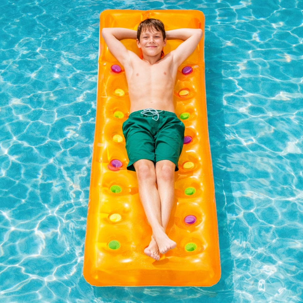 Uppblåsbar badmadrass Bestway Orange