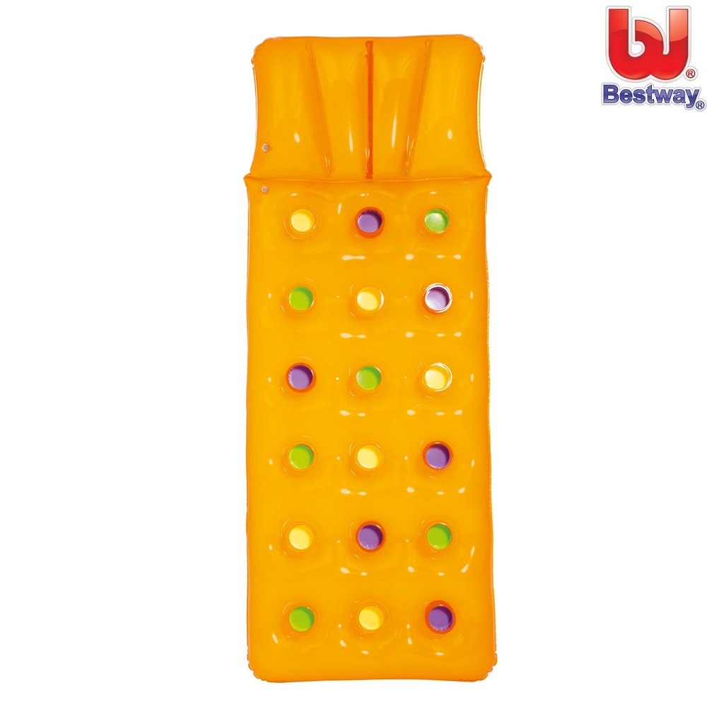 Uppblåsbar badmadrass Bestway Orange