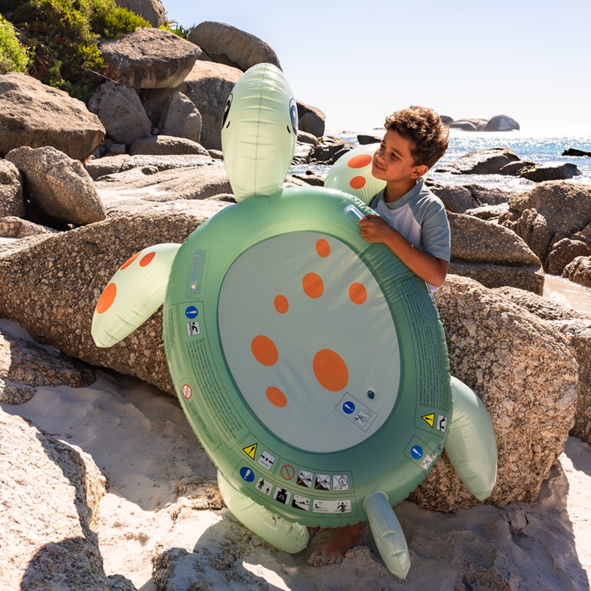 Uppblåsbar badmadrass XXL Swim Essentials Turtle
