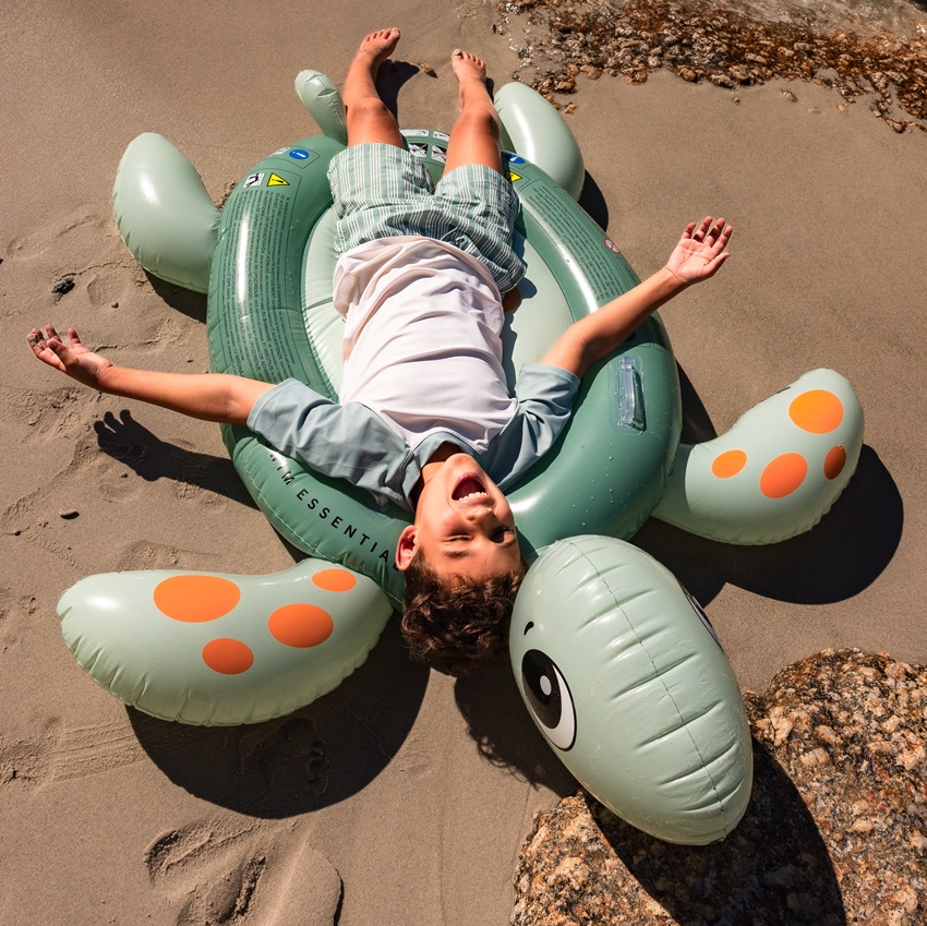 Uppblåsbar badmadrass XXL Swim Essentials Turtle