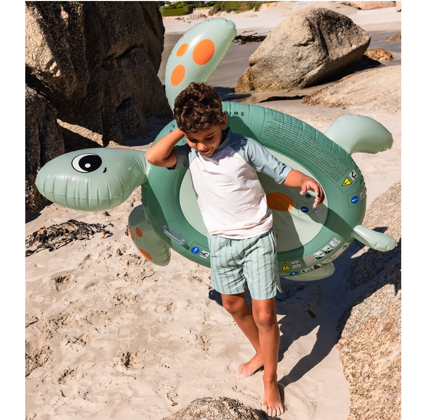 Uppblåsbar badmadrass XXL Swim Essentials Turtle