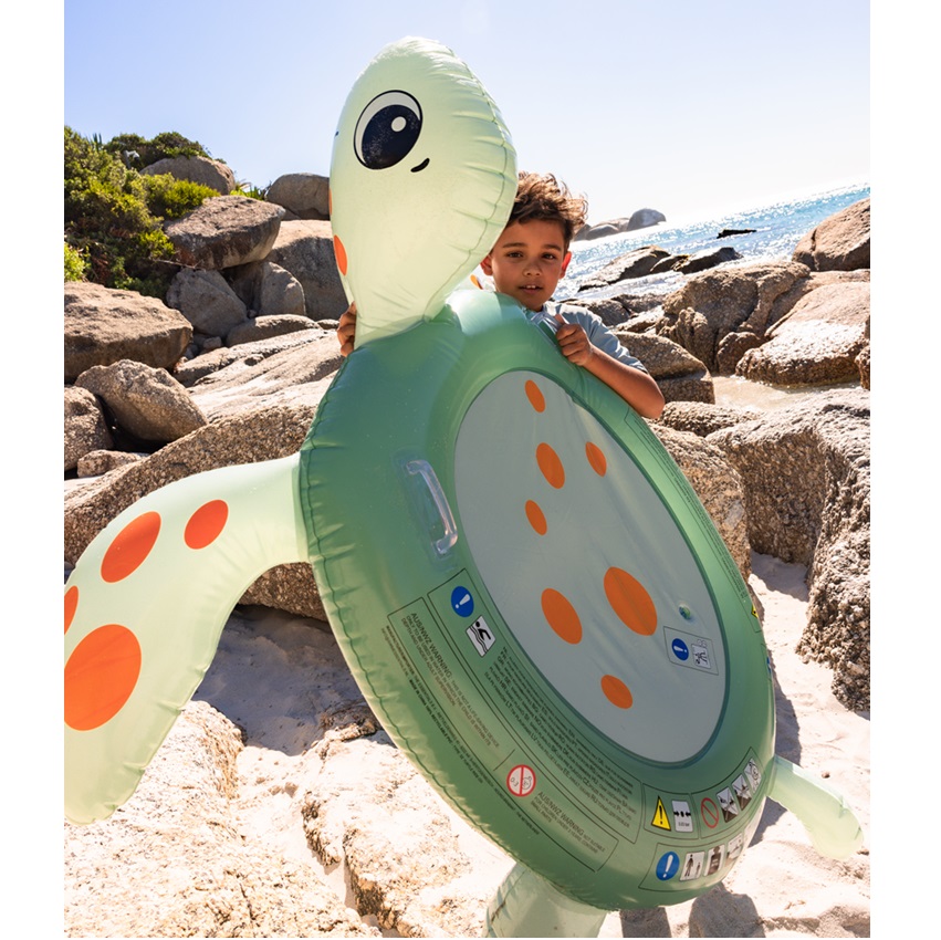 Uppblåsbar badmadrass XXL Swim Essentials Turtle