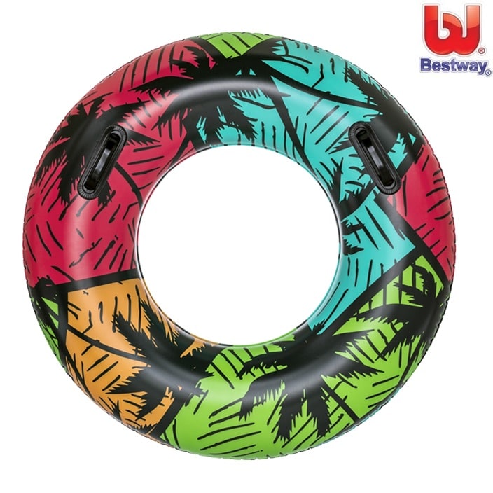 Uppblåsbar badring Bestway Castaway Palm Trees