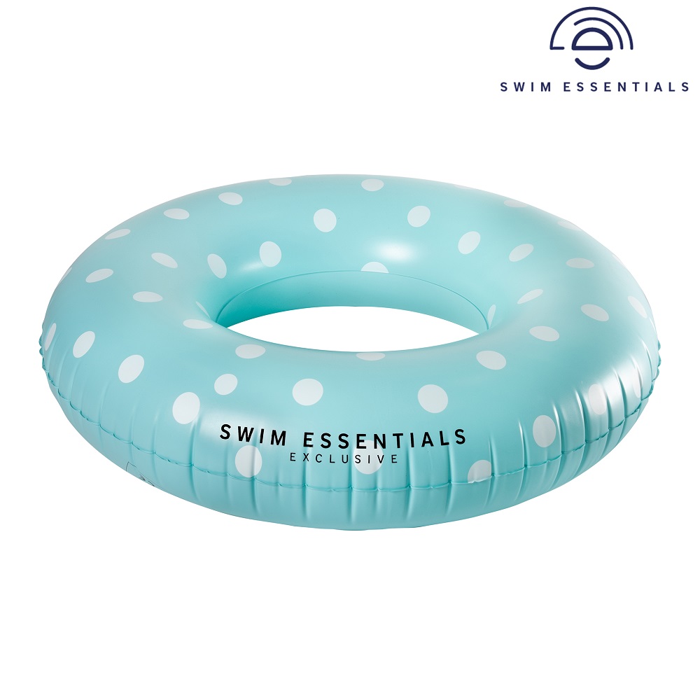 Badring XL Swim Essentials Blue with Dots