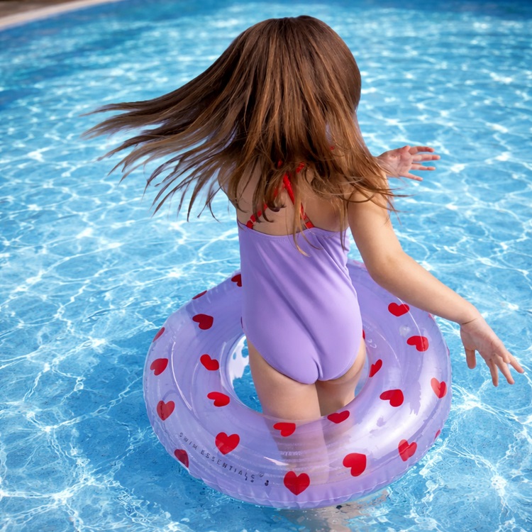 Badring - Swim Essentials Lilac Hearts