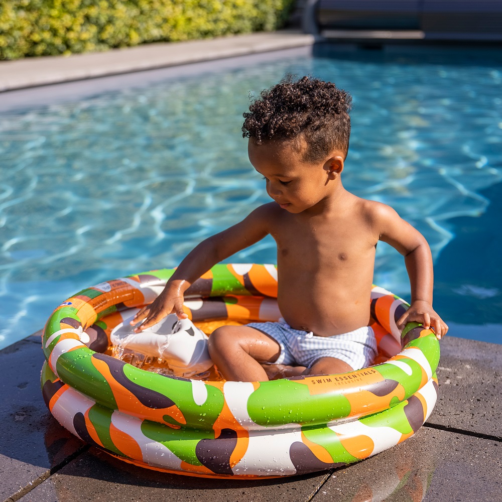 Uppblåsbar barnbassäng Swim Essentials Camouflage