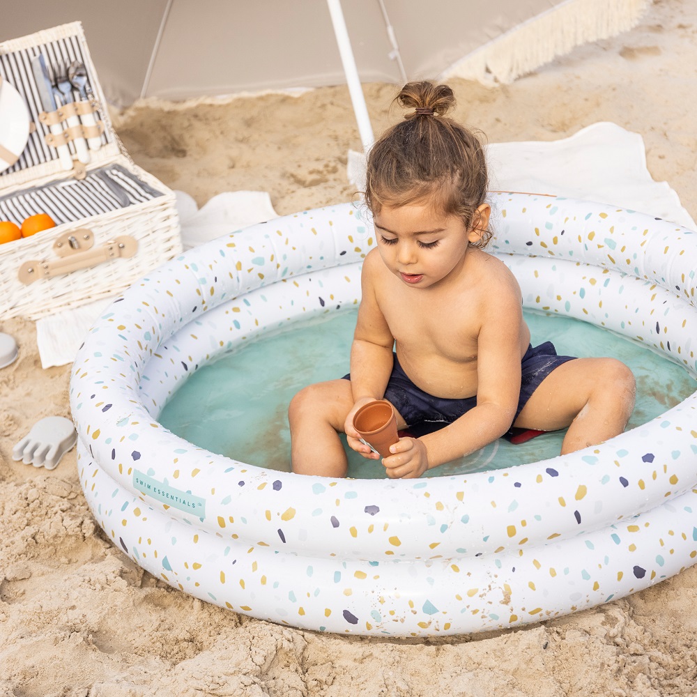 Uppblåsbar barnbassäng Swim Essentials Terrazzo