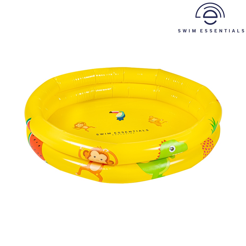 Uppblåsbar barnbassäng Swim Essentials Yellow