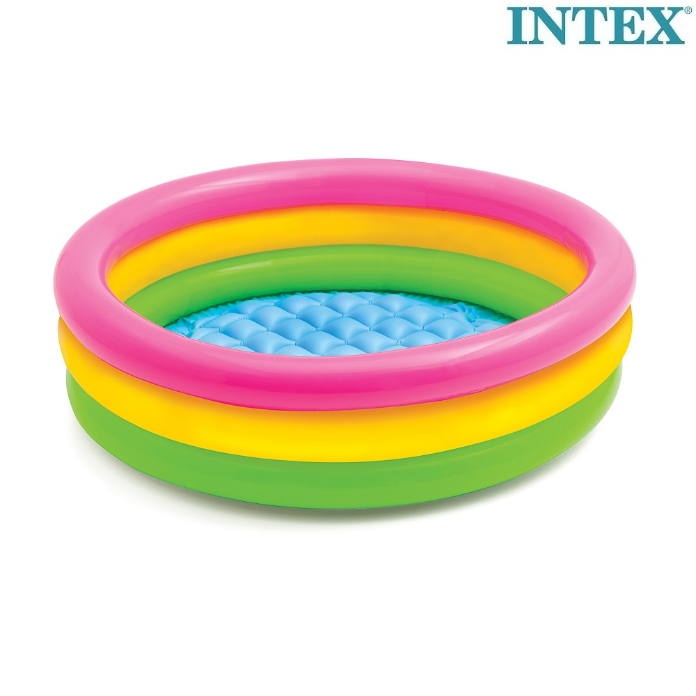 Uppblåsbar barnpool Intex Rainbow