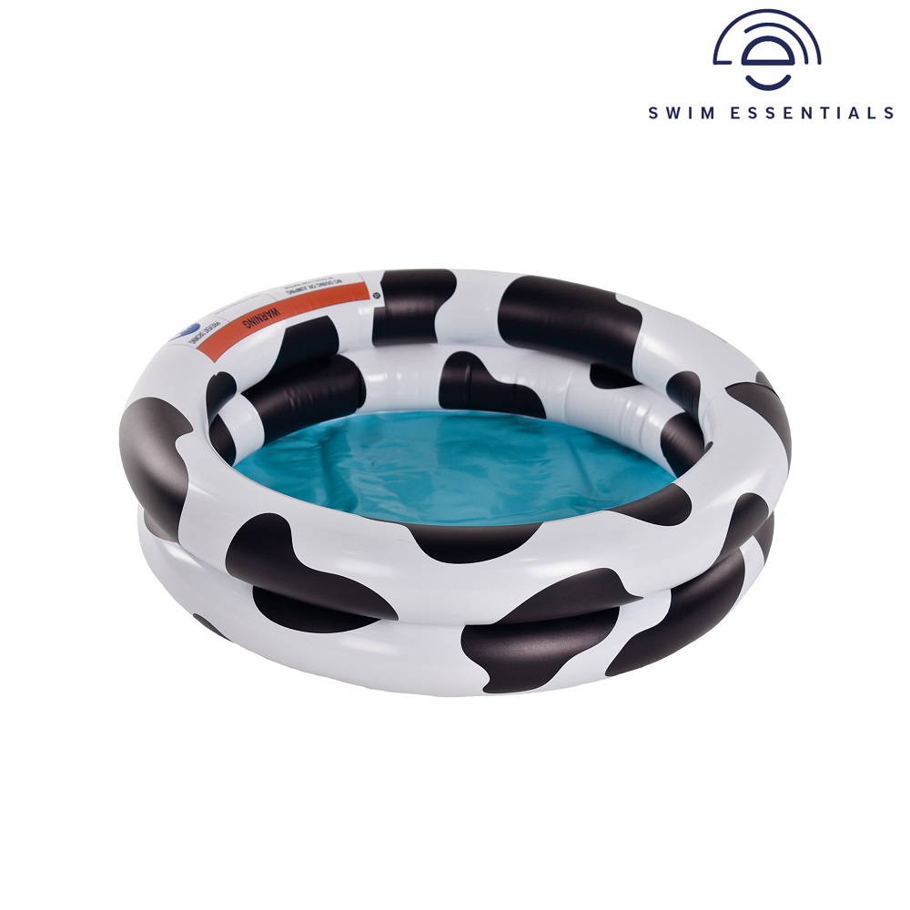 Uppblåsbar barnbassäng Swim Essentials Cow Mini