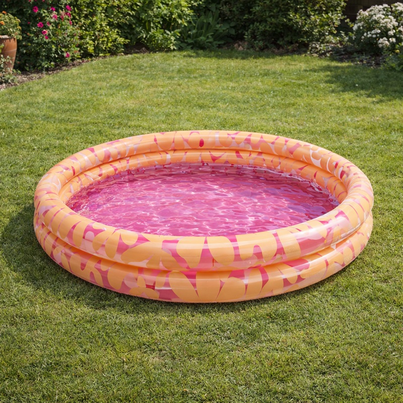 Uppblåsbar barnpool - Swim Essentials Pink Flowers Uppblåsbar barnpool - Swim Essentials Pink Flowers