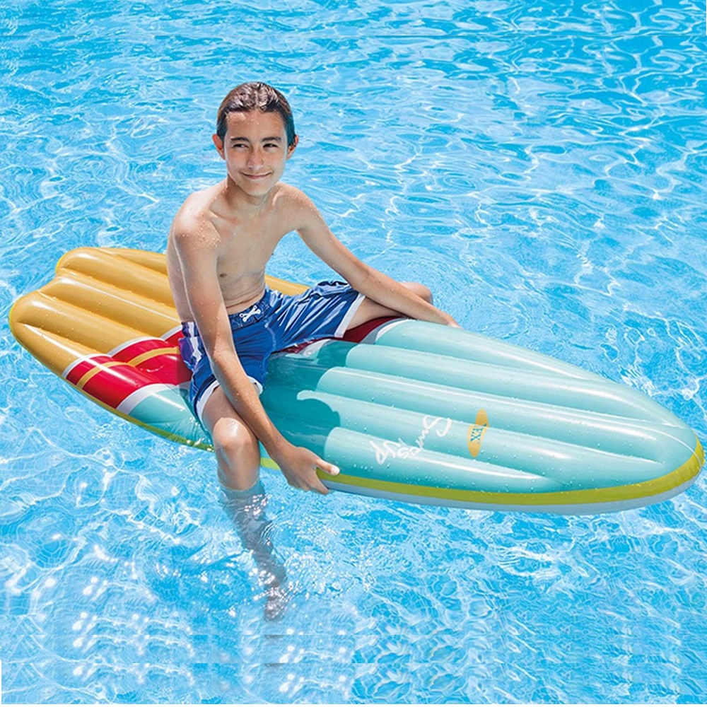 Uppblåsbar badmadrass för barn Intex Surf's Up Blue Uppblåsbar badmadrass för barn Intex Surf's Up Blue