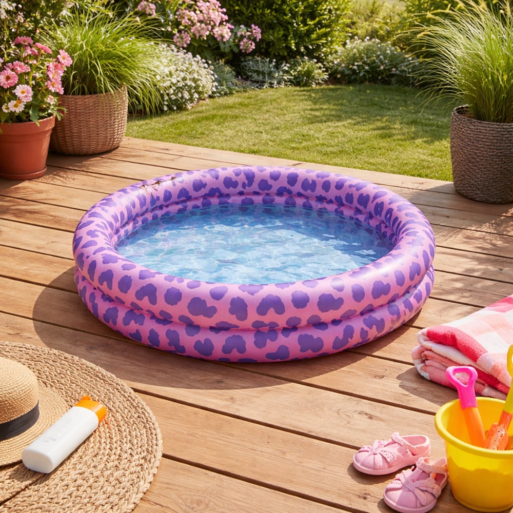 Mini barnpool - Swim Essentials Pink Leopard