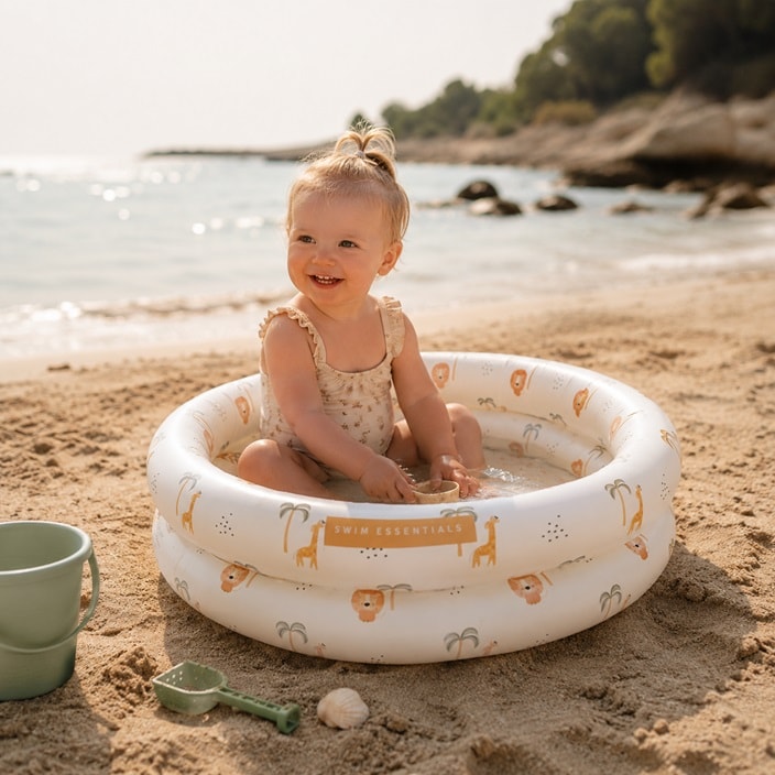 Uppblåsbar mini barnpool Swim Essentials Jungle