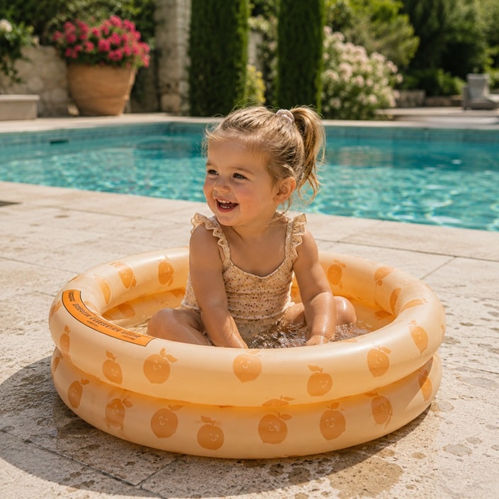 Uppblåsbar mini barnpool Swim Essentials Peaches