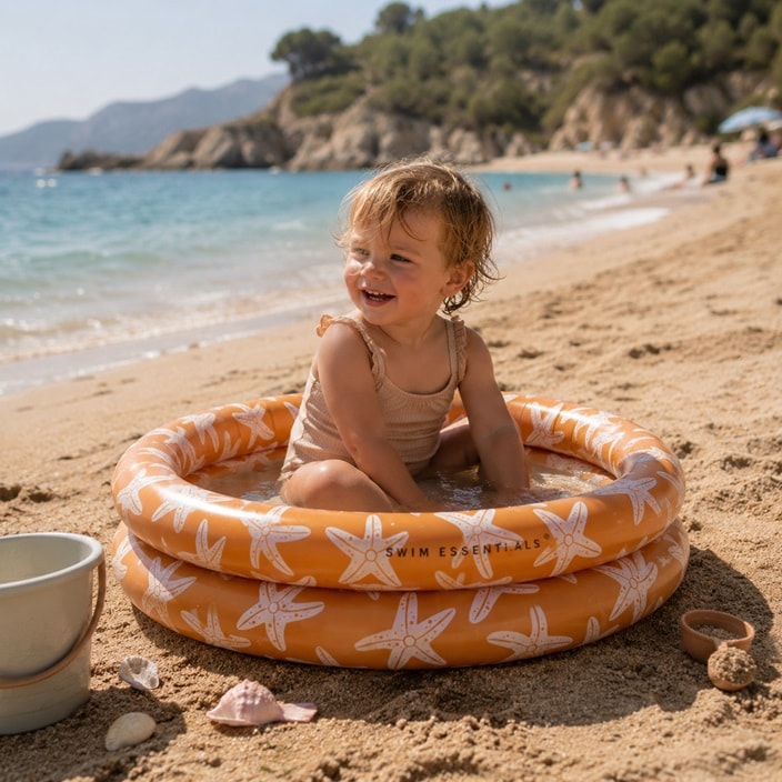 Uppblåsbar mini barnpool Swim Essentials Sea Stars