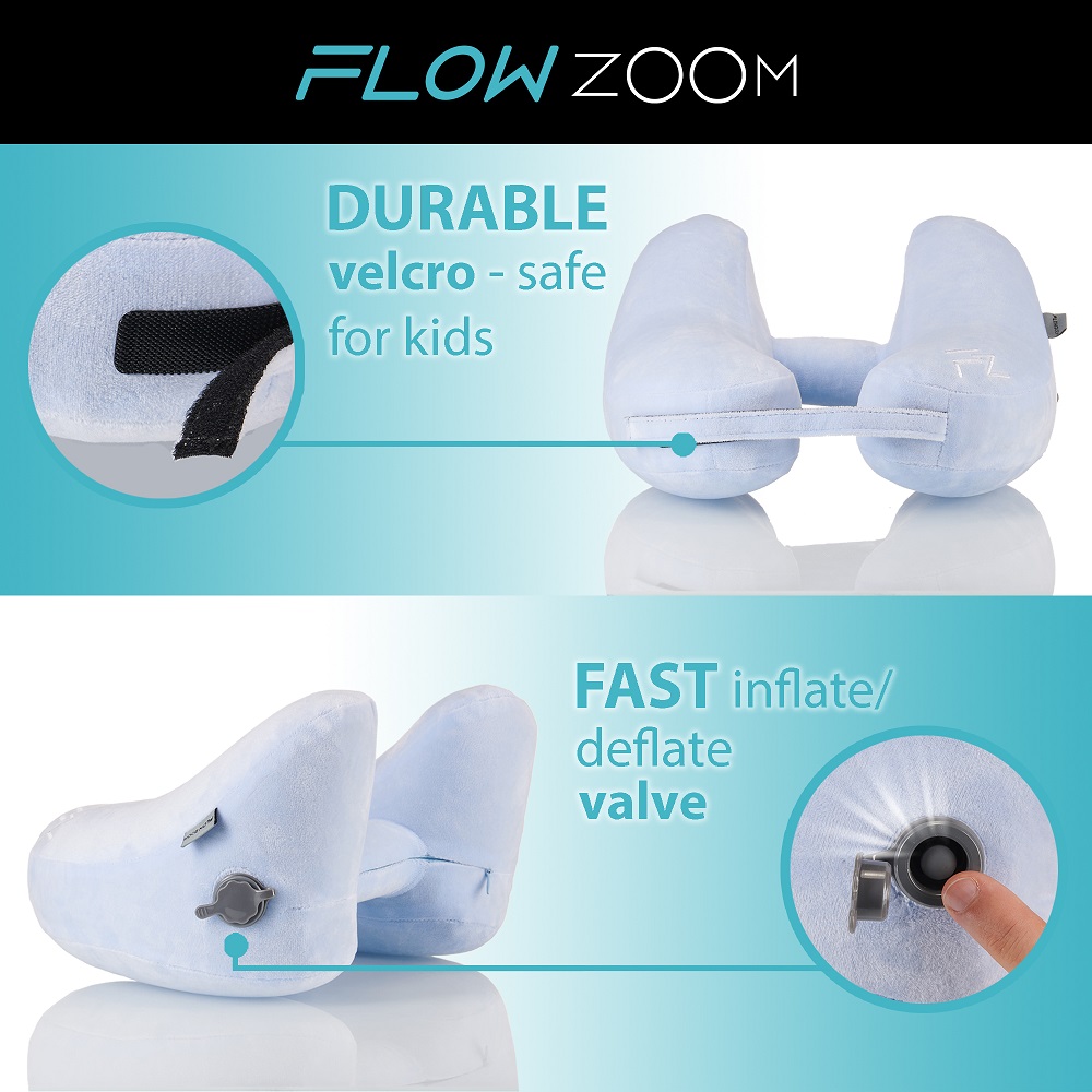 Uppblåsbar nackkudde för barn Flowzoom Air
