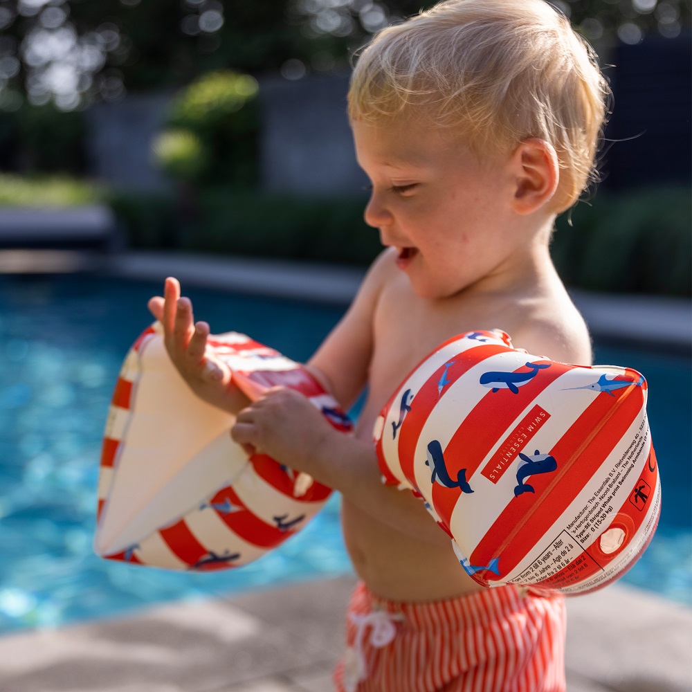 Uppblåsbara armpuffar till baby Swim Essentials Whales