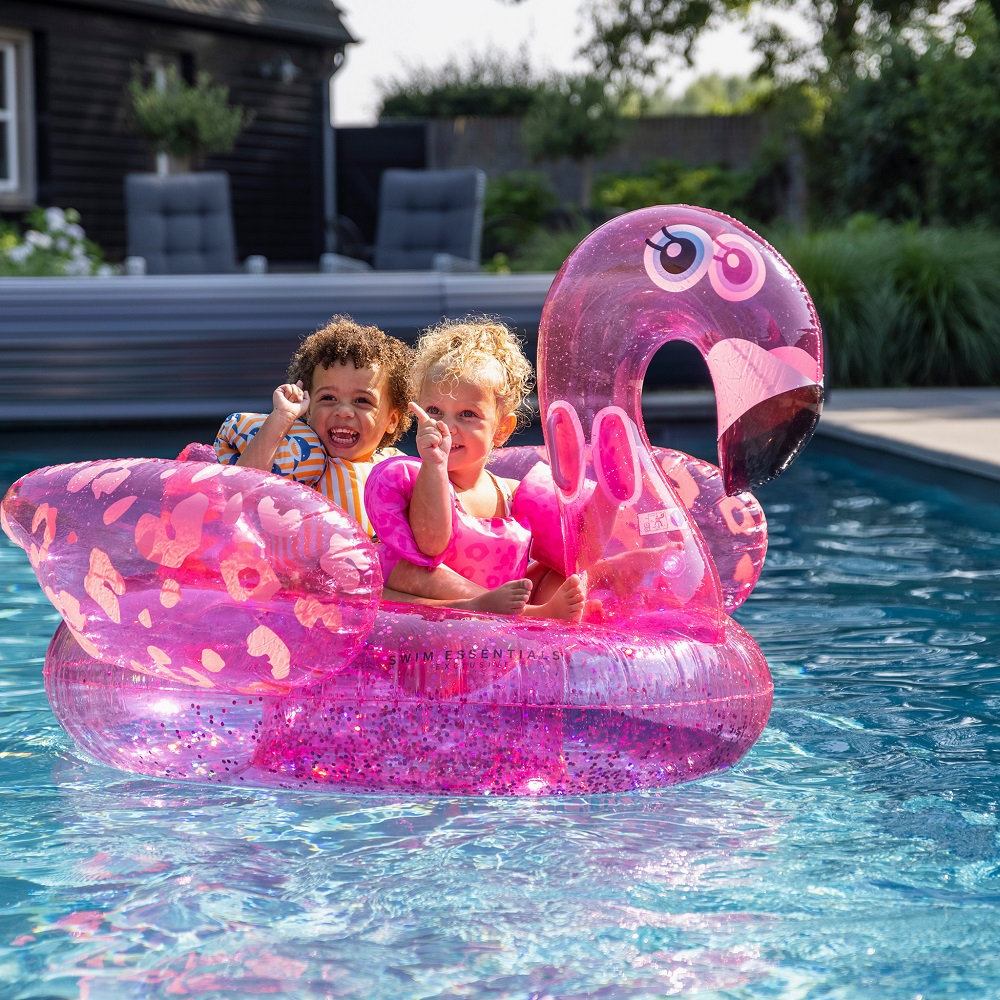 Uppblåsbart badjur XXL Swim Essentials Neon Flamingo