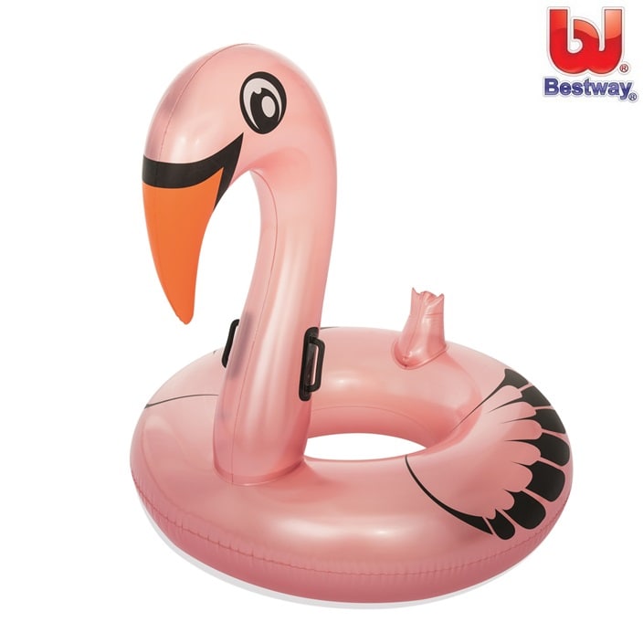Uppblåsbart badring XXL Bestway Fashion Flamingo