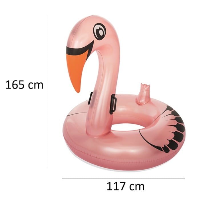 Uppblåsbart badring XXL Bestway Fashion Flamingo