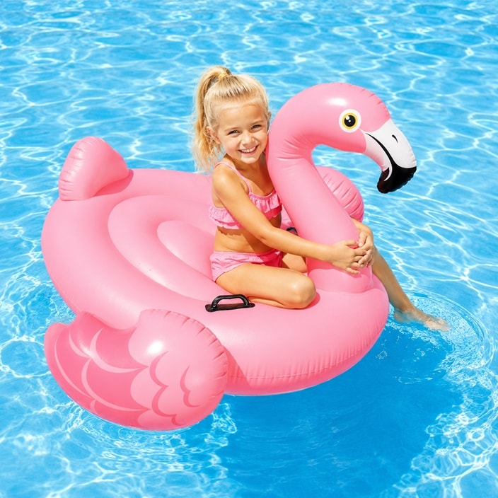 Uppblåsbart baddjur XXL - Intex Flamingo