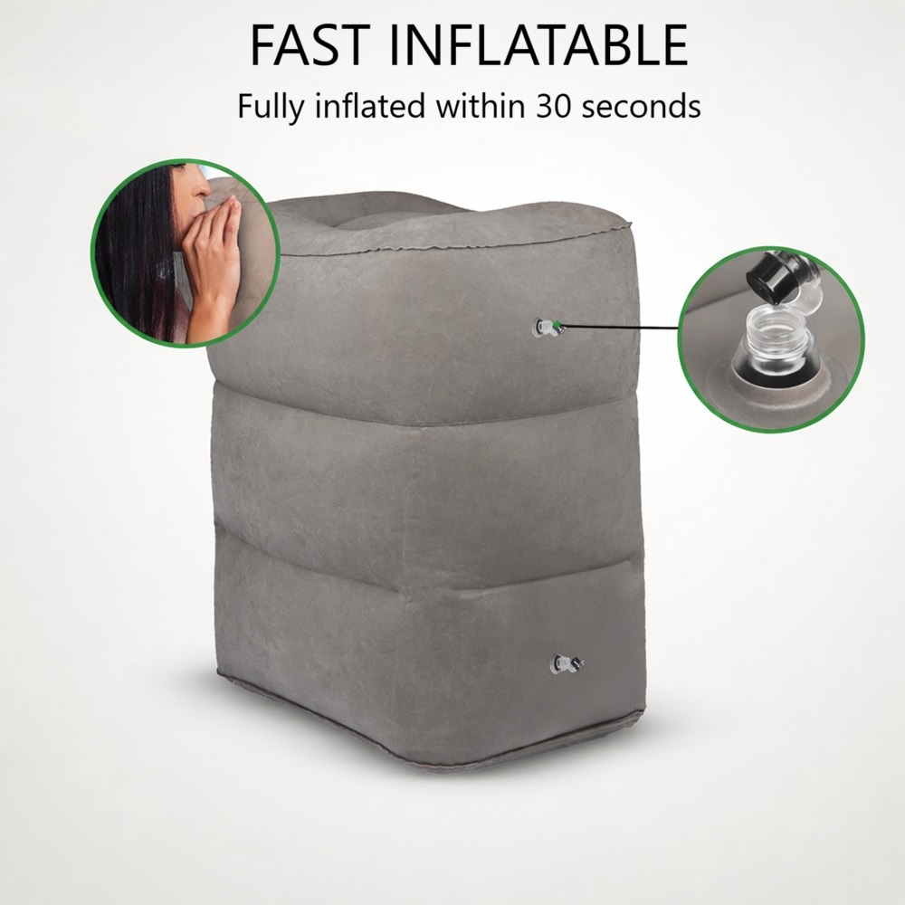 Uppblåsbart fotstöd - Travelhawk Flygstolsdyna