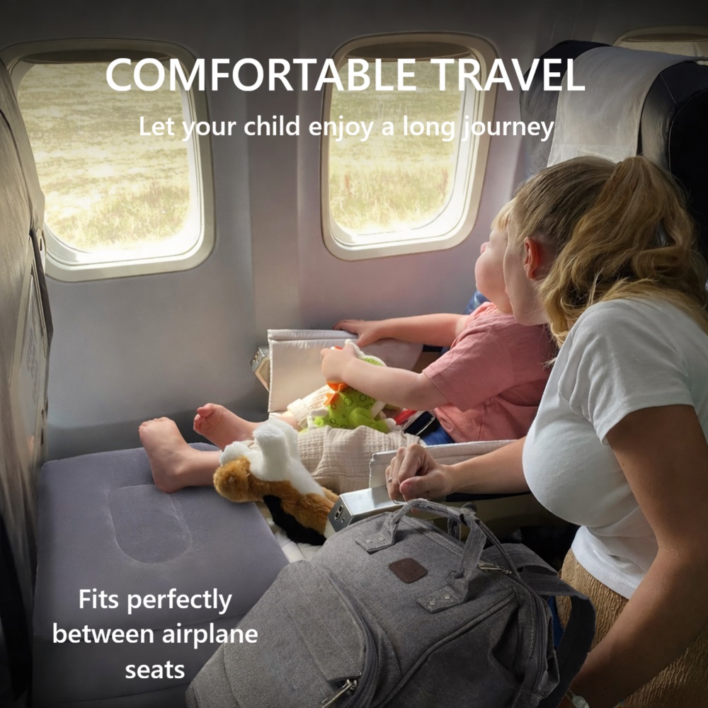 Uppblåsbart fotstöd - Travelhawk Flygstolsdyna