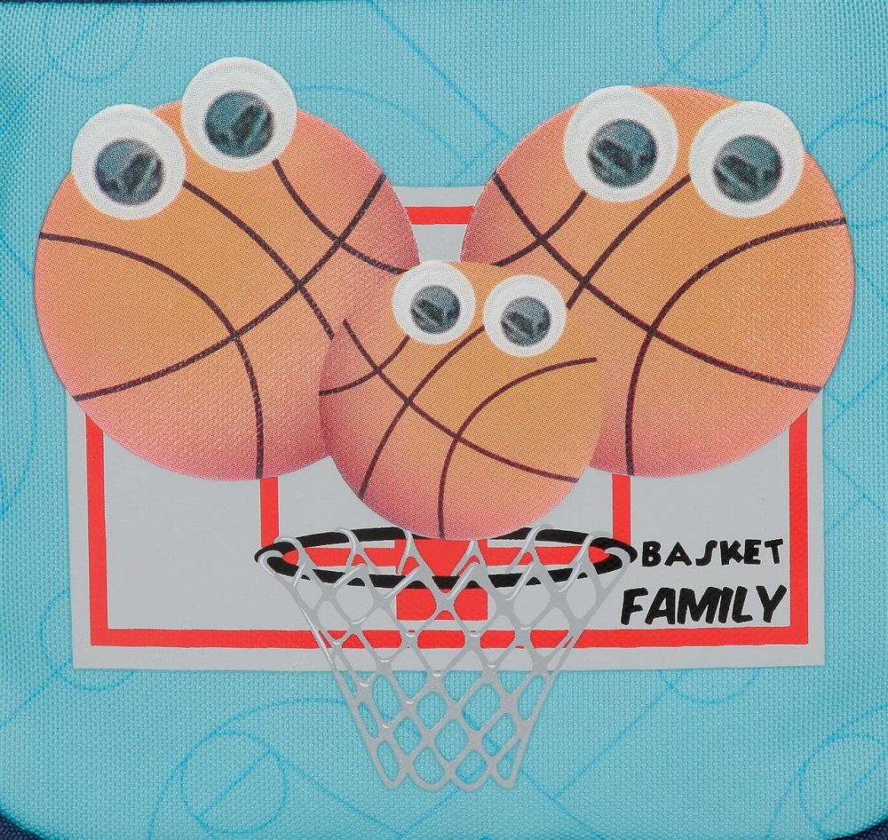 Enso barnväska Basket Family resebag och sportväska för barn blå
