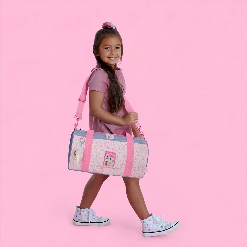 Enso barnväska My Sweet Home resebag och sportväska för barn rosa
