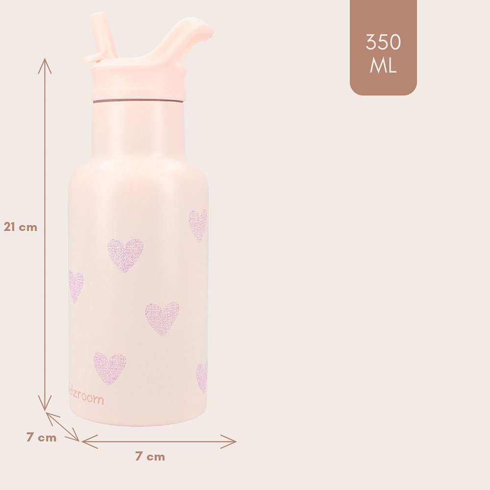 Vattenflaska för barn - Kidzroom Hearts