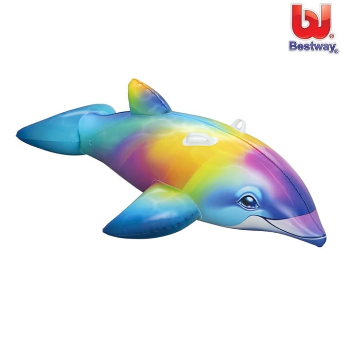 Baddjur för barn Bestway Rainbow Dolphine XXL